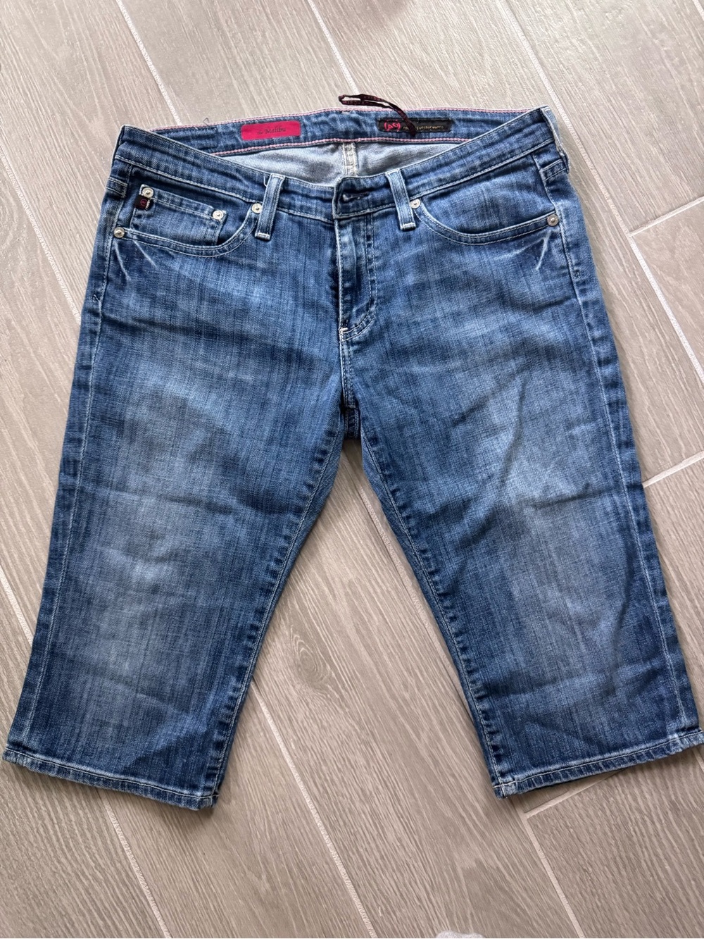 Women's Blue Denim Bermuda Shortd
